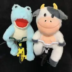 チャリカエル チャリウシ　ギミックぬいぐるみ タイトー限定