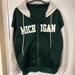 MICHIGAN フード付きジップアップジャケット
