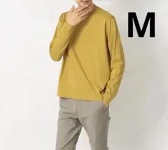 TAKEO KIKUCHI テーラード Tシャツ　ロングスリーブ イエロー M
