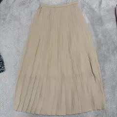 UNIQLO ユニクロ　プリーツスカート　ベージュ系