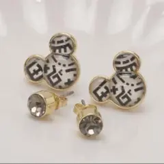 COACH ミッキーマウス型ピアス ゴールド