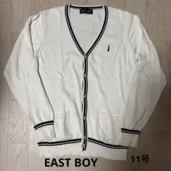 イーストボーイ カーディガン 11号 白 制服ディズニー スクール