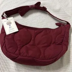 MyLittleBox キルティング ショルダーバッグ ボルドー