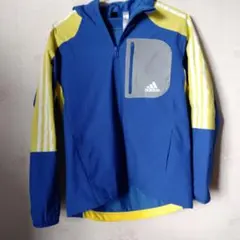 adidas フード付きジャケット 150サイズ 青 黄