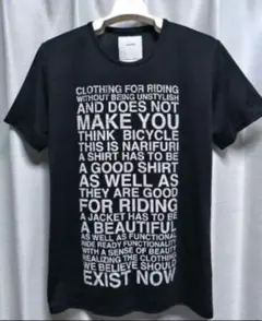 ナリフリ　プリントロゴ　Tシャツ　黒白