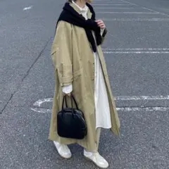 【タグ付/新品未使用】FASHIRU ステンカラーコート 2026／３月購入 タグ付/新品未使用】FASHIRU ステンカラーコート 2026／3月購入