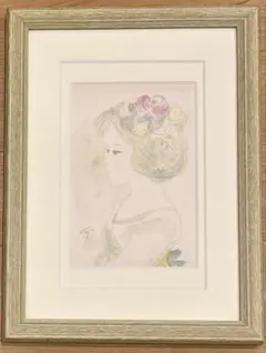 遠藤晴夫【白い街の花】　1984年　油彩額装 遠藤晴夫【白い街の花】 1984年 油彩額装 - メルカリ