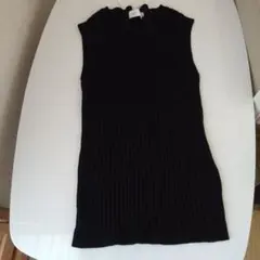 ViS ノースリーブ リブニット ブラックのサムネイル