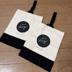 It's So Easy トートバッグ アイボリー/ブラック