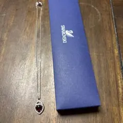 Swarovski レッドハート ネックレス シルバーカラーのサムネイル