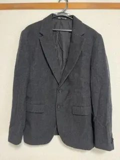 ZARA ジャケット ストライプ グレー