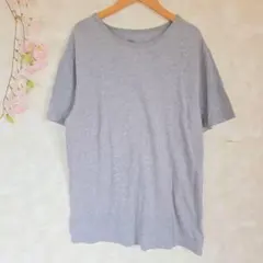 ギャップ GAP Tシャツ【L】半袖 無地 グレー クルーネック シンプル