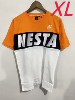 合わせやすい★ネスタ/NESTA BRAND★半袖Tシャツ/両面刺繍/ストリート