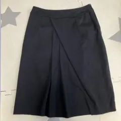 黒 ひざ丈 Lui Chantant スーツスカート