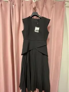 Saturday Club ブラック ノースリーブ ワンピース