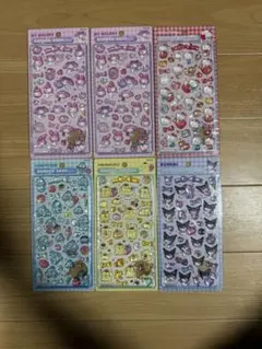 【公式】 サンリオ ボンボンドロップシール 第2弾 コンプリート 6枚セット