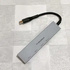 Elexlinco USBハブ 3ポート シルバー 4ポート Type-C
