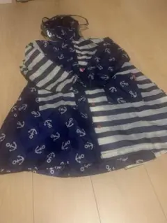 キッズフォーレ　レインコート　収納バック付き　M