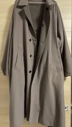 HARE ブラウン ロングコート リバーシブル