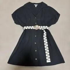 【美品】H&M ミニワンピース ブラック 175/116Cのサムネイル