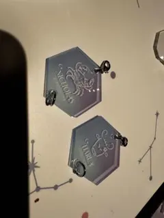 &TEAM cafe つながるアクリルチャーム ハルアとニコラス