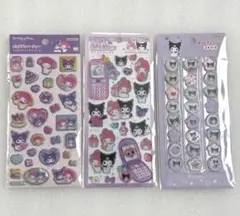 正規品　平成はっぴ〜フォン　クロミ&マイメロディ　おはじきシール　サンリオ