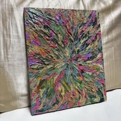 テクスチャーアート モダン 現代アート 原画 抽象画 アクリル画 深海