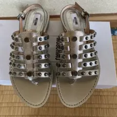 【未使用】MOSCHINO本革トングサンダルのサムネイル