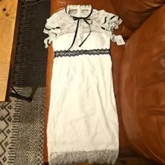 dazzy store レース切替ひざ丈下ワンピースのサムネイル