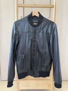 Dolce&Gabbana レザージャケット 00s ブラック 希少 スリム