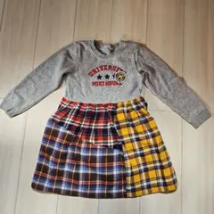 MIKI HOUSE 長袖ワンピース 120cm