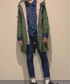 「RAGEBLUE」4wayモッズコート  ライナー付き！ファー取り外し可能！