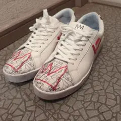 【中古】抽選限定SANGACIOxBasquiatコラボスニーカー27.5cm