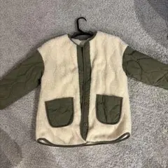 GU キッズ ボア キルティング ジャケット 130cm