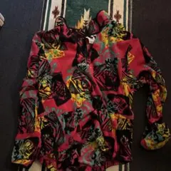 adidas 幾何学模様 フリース トップス