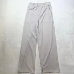 美シルエット センタープレス スラックス ベージュ ウエストゴム M相当