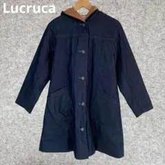 Lucruca フード付きダークブルージャケット