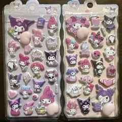 《ラスト》サンリオ　キャラクター　キティ　マイメロ　おしりシール　ぷっくりシール