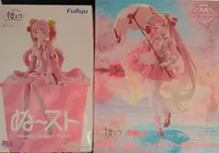 桜ミク　フィギュア　ぬースト、桜ドレス　2点セット