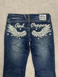 希少品 Red Pepper ウィング刺繍 デニムパンツ y2k 平成ギャル