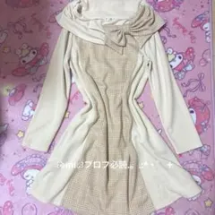 axes ビッグリボン　チェックワンピース　ラテギャル　リズリサ　姫ギャル