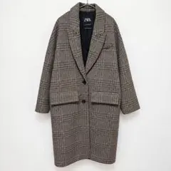 美品✨️MICA＆DEAL グレンチェック パールボタン チェスターコート 36