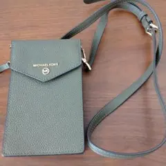 MICHAEL KORS スマホショルダーバッグ オリーブグリーン