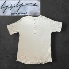 yohji Yamamoto pour homme 洗い加工ヘンリーネック半袖Tのサムネイル