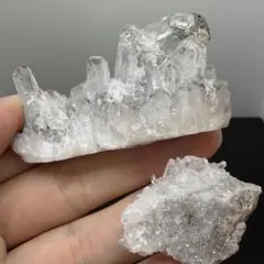 094 クリスタル 水晶クラスター 2点 透明度抜群 鬼門除け