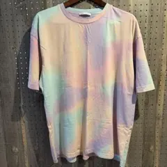 【ZARA】メンズTシャツ　タイダイ柄　XL ピンクのサムネイル