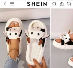 シーイン　アニマルサンダル　22 23 cm　新品　うし