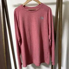 THE NORTH FACE　ランニング　ロングTシャツ　XLサイズ　赤