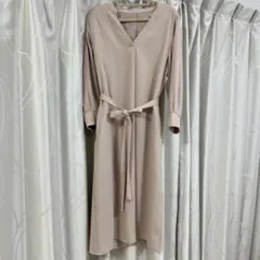 グリーンレーベルリラクシング　ワンピース　ピンクベージュ