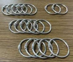 金属製　カードリング 17個セット 直径約3.5cm